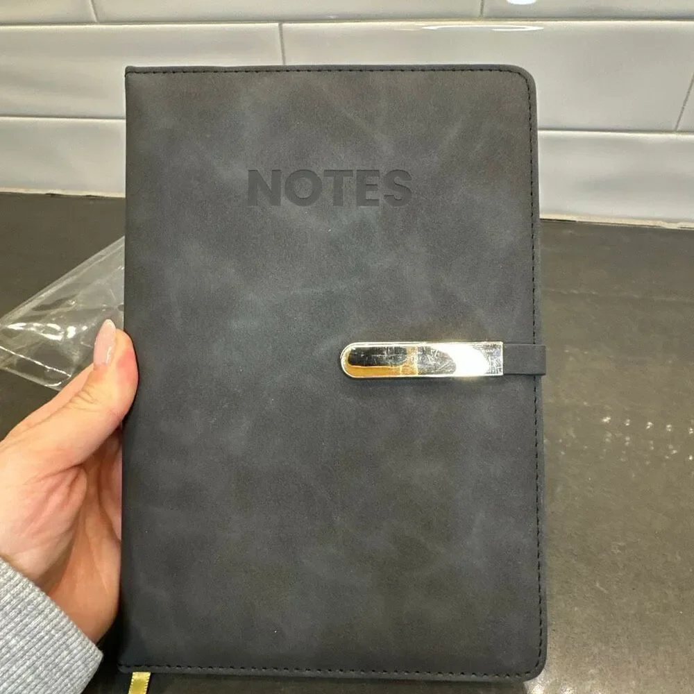 Faux Leather Padded Notebook-NWOT